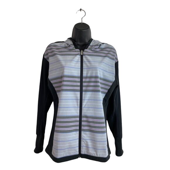 ADIDAS Climacool Womens XS Gray Lightweight Running Jacket Hoodie Zip Pockets - Picture 1 of 12